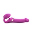 Rimba Strap-On-Me - Multi Orgasm - Strap-On Vibrator met Lik Stimulator Maat L - Roze