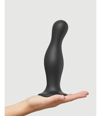 Rimba Strap-On-Me - Dildo Plug Curvy Maat XXL - Zwart