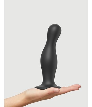 Rimba Strap-On-Me - Dildo Plug Curvy Maat XL - Zwart