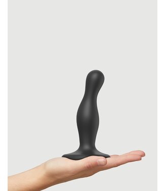 Rimba Strap-On-Me - Dildo Plug Curvy Maat S - Zwart