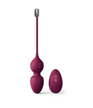 Rimba Dorcel - Love Balls - Vibrerende Kegel Balletjes met Afstandsbediening - Plum