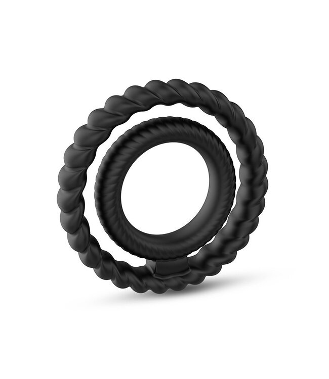 Dorcel - Dual Ring - Cock Ring - Zwart - 6072547