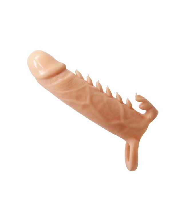 Pretty Love - Emmitt - Penis Sleeve met geribbeld ontwerp - Nude