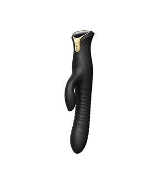 Rimba ZALO - Mose - Thrusting Rabbit Vibrator - Zwart