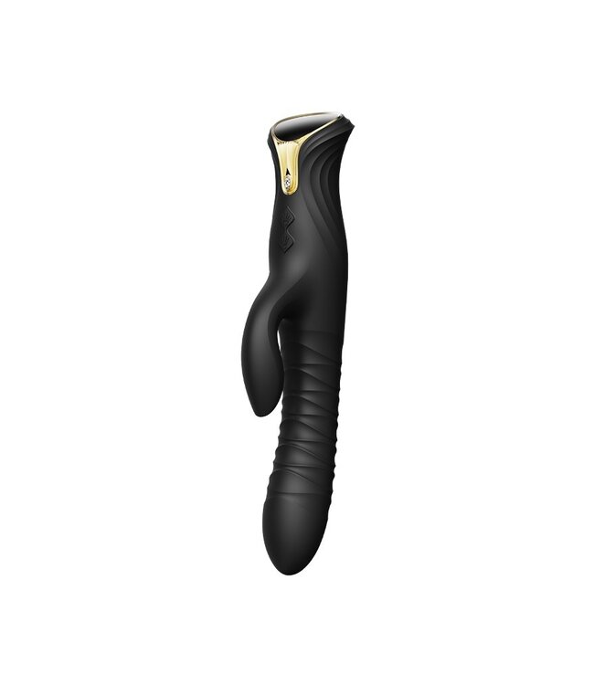 ZALO - Mose - Thrusting Rabbit Vibrator - Zwart