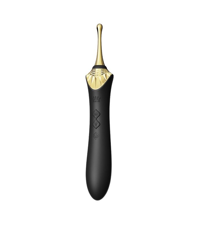 ZALO - Bess 2 - Verwarmende Clitoris Massager met 4 opzetstukken - Zwart