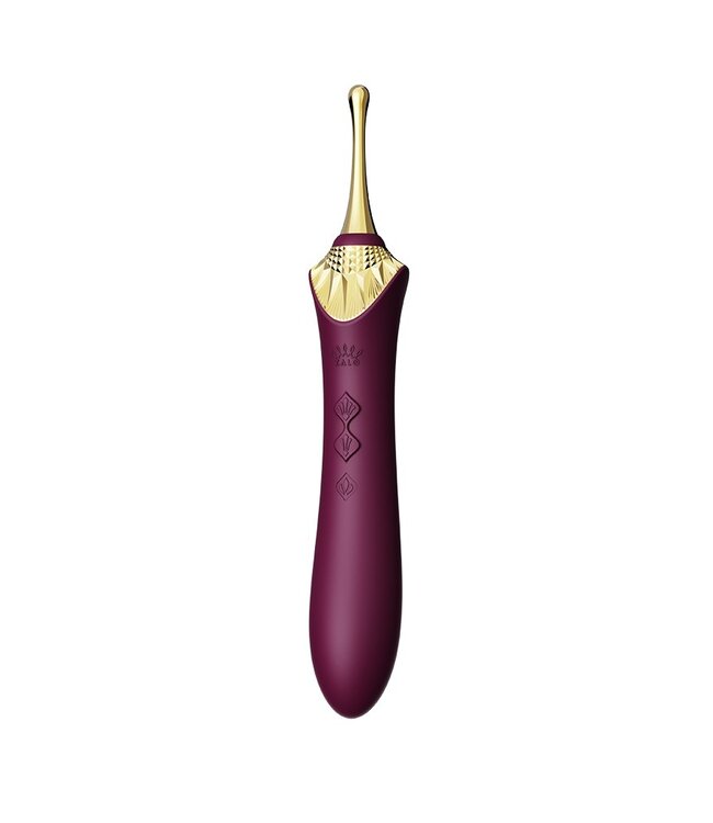 ZALO - Bess 2 - Verwarmende Clitoris Massager met 4 opzetstukken - Paars