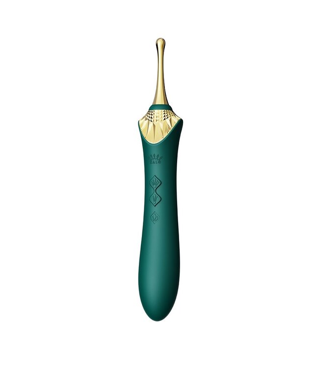 ZALO - Bess 2 - Verwarmende Clitoris Massager met 4 opzetstukken - Groen