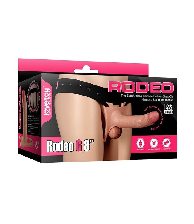 LoveToy - Strap-On Harness met Dildo 20 cm - Nude