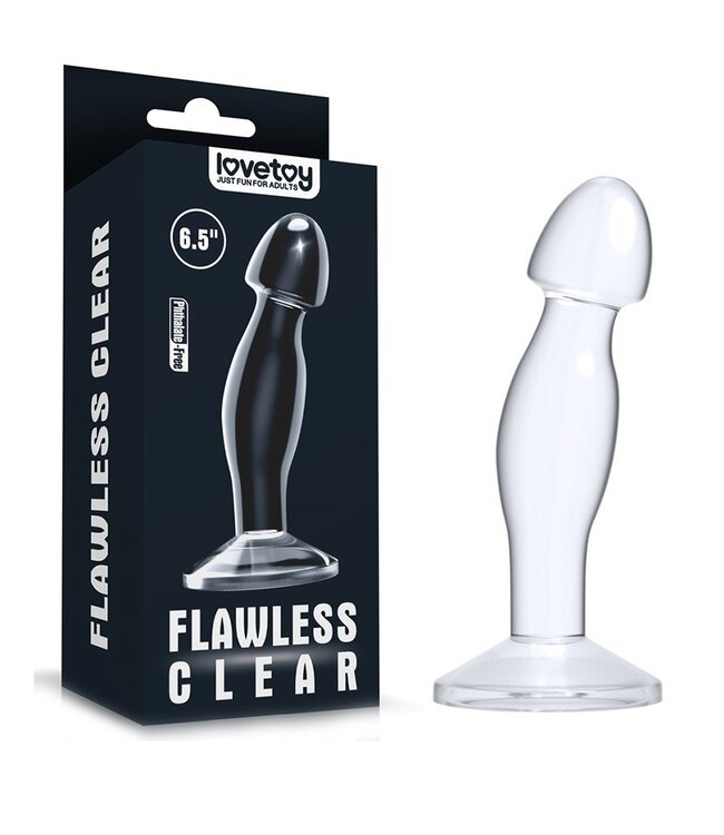 LoveToy - Flawless Clear - Prostaat Plug 17 cm