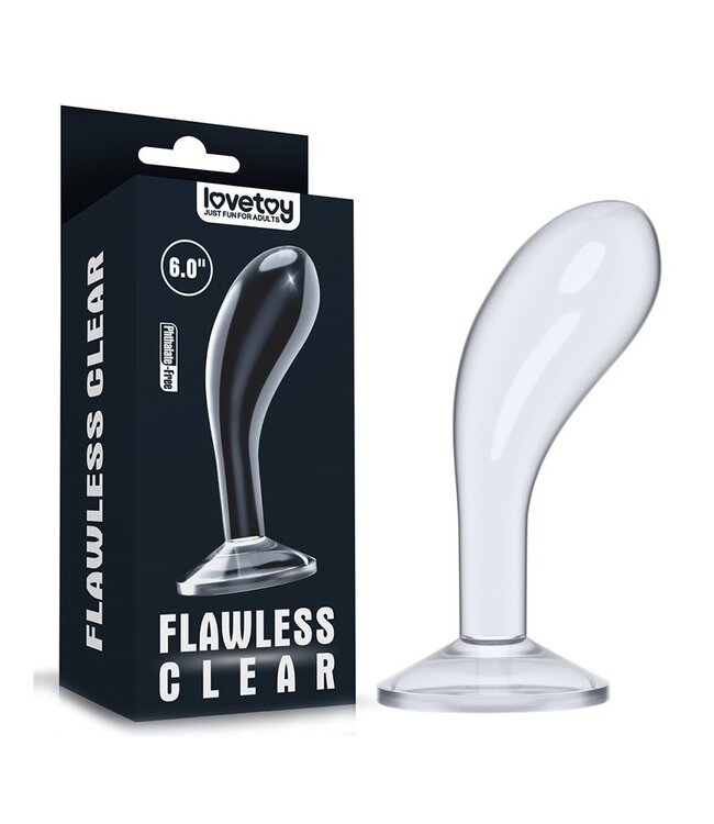 LoveToy - Flawless Clear - Prostaat Plug 15 cm