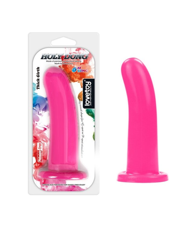 LoveToy - Holy Dong Large Dildo 15.5 cm - Roze