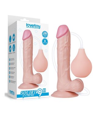 Rimba LoveToy - Squirt Extreme Dildo 23 cm - Nude