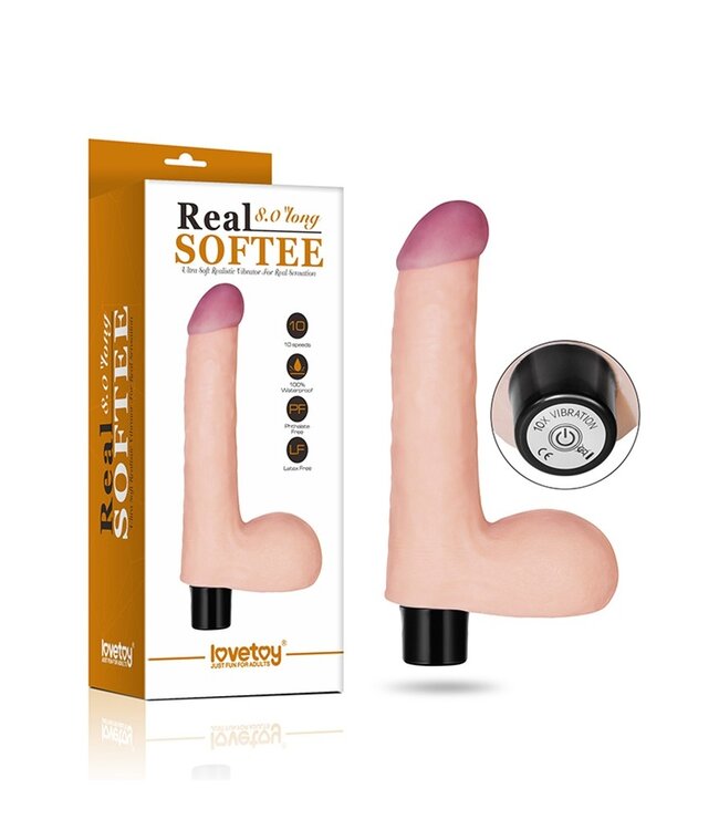 Vibrating Real Softee 8" Realistic