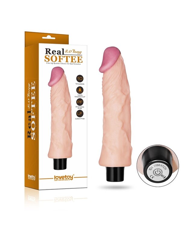 Vibrating Real Softee 8.3" Realistic