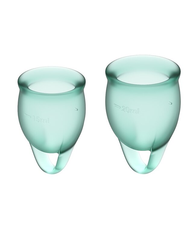 Satisfyer Feel Confident Menstrual Cup (Dark Green)