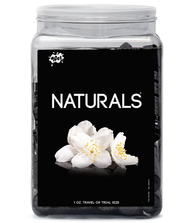 WET Naturals 36 x 30ml. Counter Bowl Display