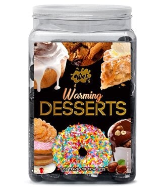 Rimba WET Warming Desserts assorted 36 x 30ml. Counter Bowl display