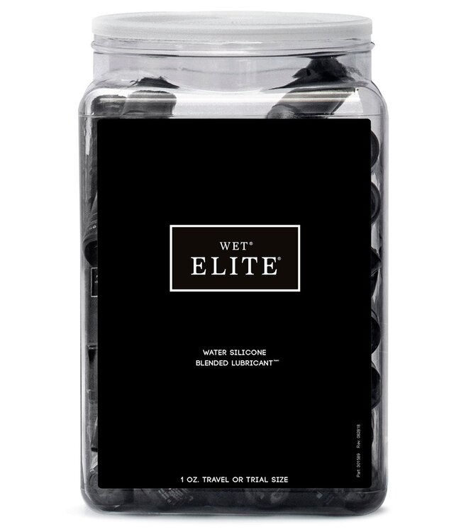 WET Elite Black Water Silicone Blend 36 x 30ml. in Counter Bowl