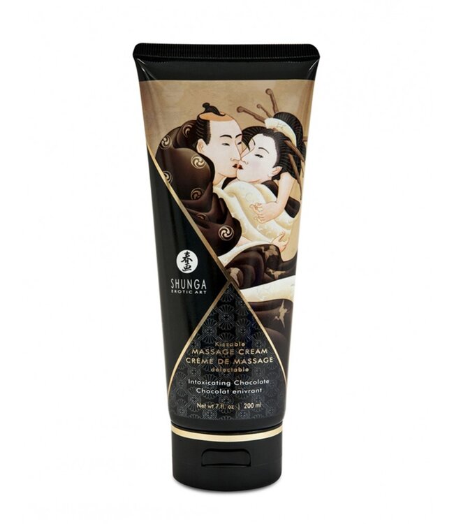 Shunga - Eetbare Massage Crème - Intoxicating Chocolate - 200 ml