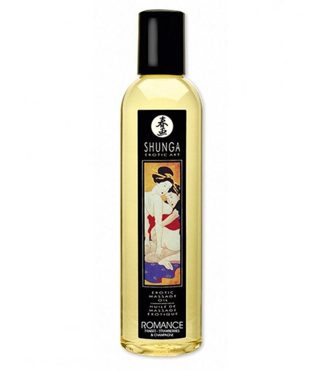 Shunga - Massage olie - Romance Strawberry Wine 250 ml.