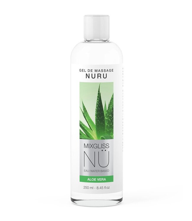Mixgliss - NU Aloe Vera - 2-in-1 Massagegel en Glijmiddel op Waterbasis - 250 ml