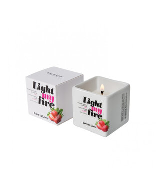 Rimba Light My Fire Luscious Massage Candle - Aardbei