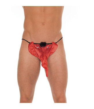 Rimba Amorable by Rimba - String met olifantenkop - One Size - Rood