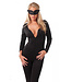 Rimba Rimba - Catsuit met lange Ritssluiting voor en oogmasker