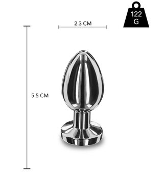 Playhouse Steel Pleasure Weighted Steel Butt Plug - S