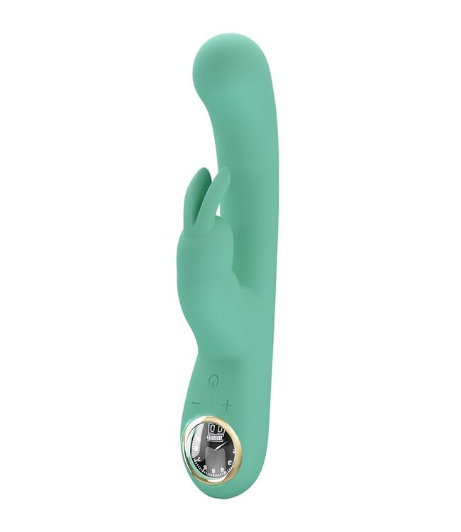 Pretty Love - Lamar - Rabbit Vibrator met Digitaal LED Display - Blauw