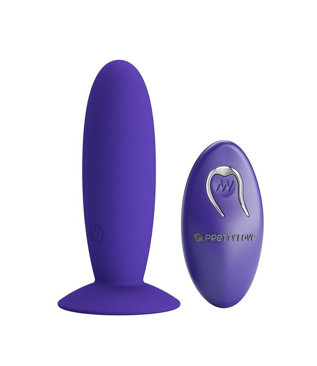 Pretty Love - Murray-Youth - Vibrerende Buttplug met Afstandsbediening - Paars