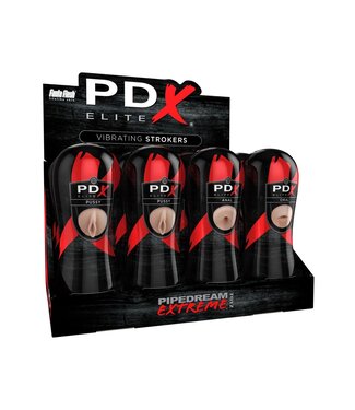 Pipedream PDX Elite Vibrating Stroker Displ 12 Pcs