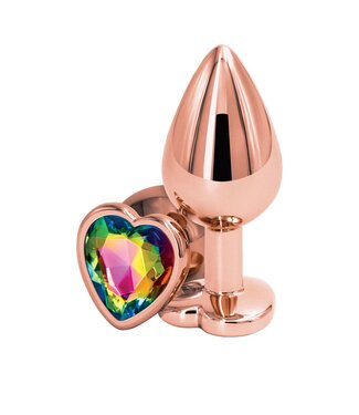 NS Novelties Rear Assets Rose Gold Heart Medium