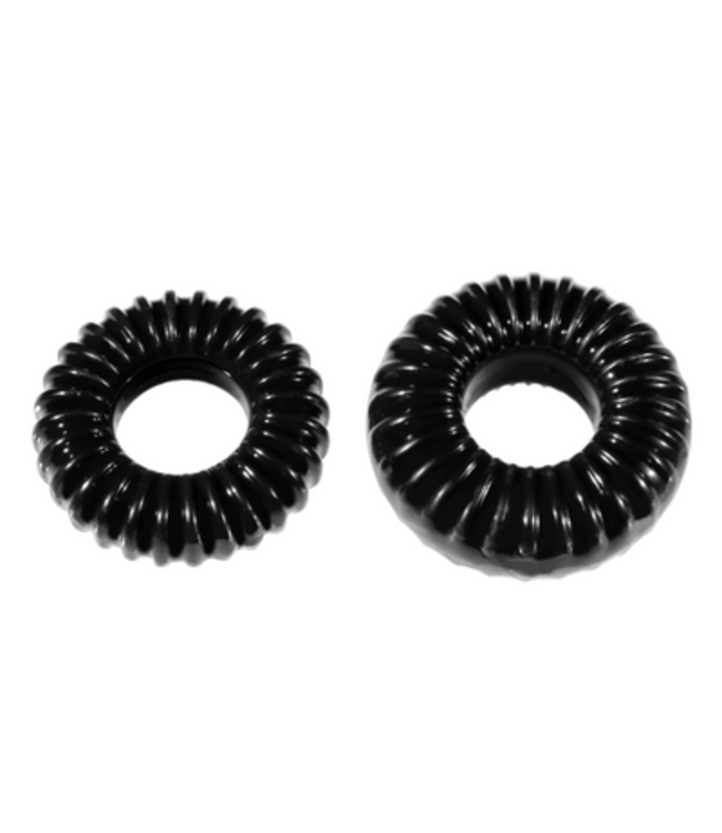 PF Blend Premium Stretch Ribbed Ring - Cockring Set