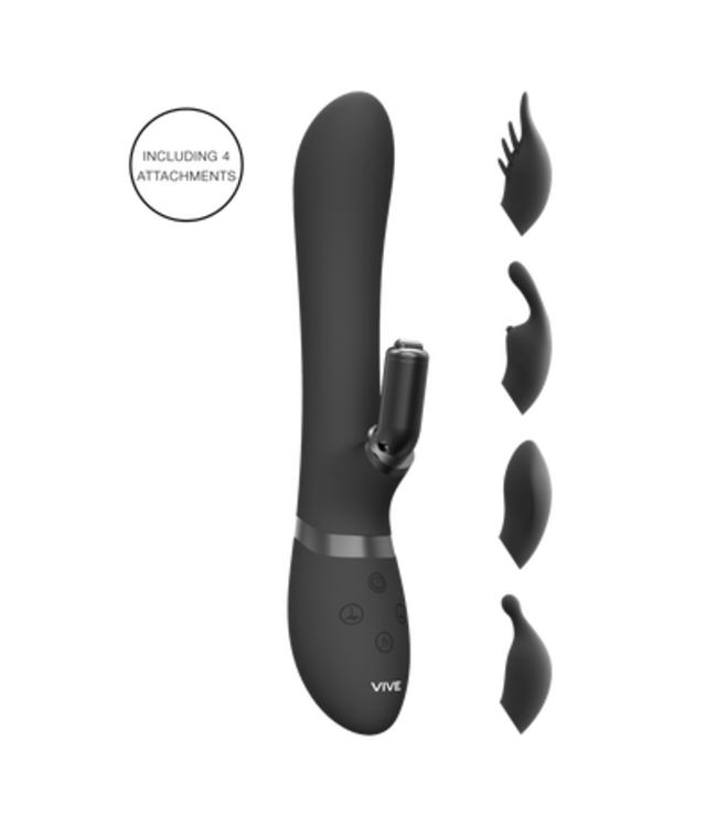 Chou - G-Spot Rabbit  Clitoral Stimulator - Black