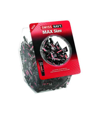 Swiss Navy MAX Size - Enhancement Creme for Men - Fishbowl - 50 Pieces