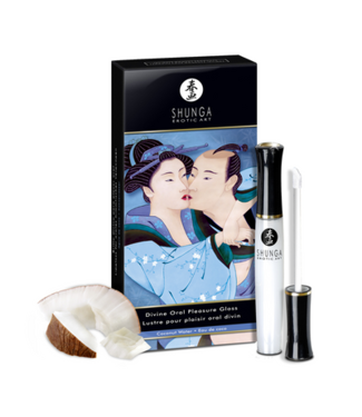 Shunga Divine Oral Lipgloss - Coconut Water - 0.33 fl oz / 10 ml