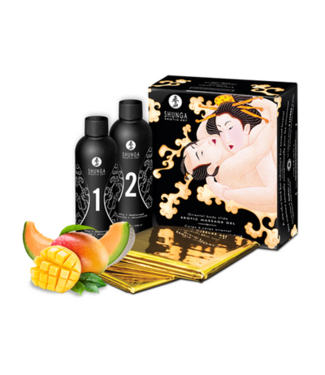 Shunga Body to Body Massage - Melon Mango - 2 Pieces of 7.6 fl / 225 ml