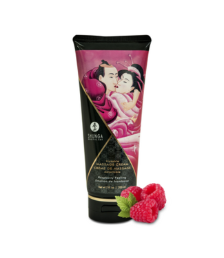 Shunga Kissable Massage Cream - Rasberry Feeling - 7 floz / 200 ml