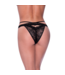 Magic Silk Peek-a-Boo Cheeky Panty - S/M - Black