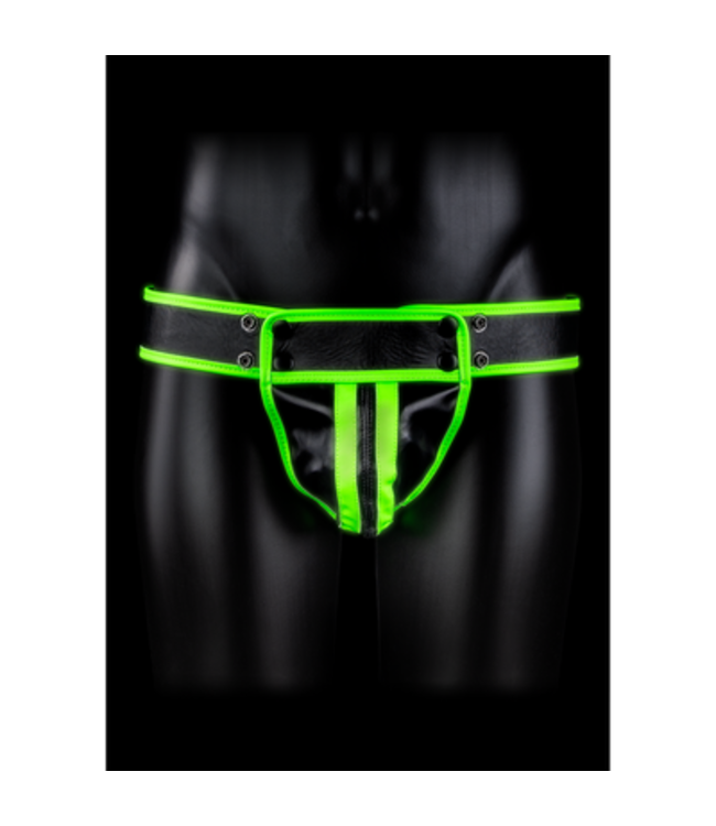 Striped Jockstrap - Glow in the Dark - S/M