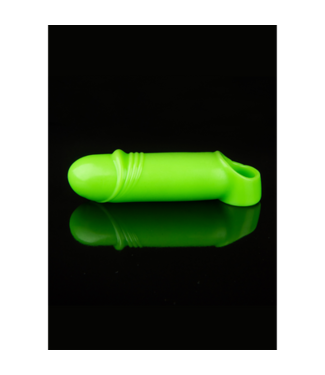 Ouch! by Shots Smooth Thick Stretchy Penis Sheath - Glow in the Dark