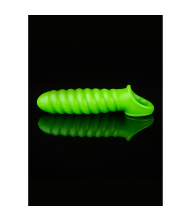Swirl Stretchable Penis Sheath - Glow in the Dark