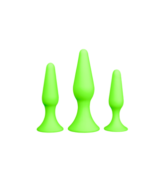 Ouch! by Shots Butt Plug Set - Glow in the Dark