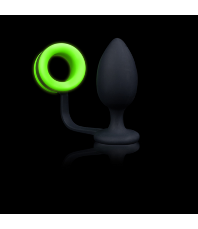 Butt Plug with Cockring - Glow in the Dark