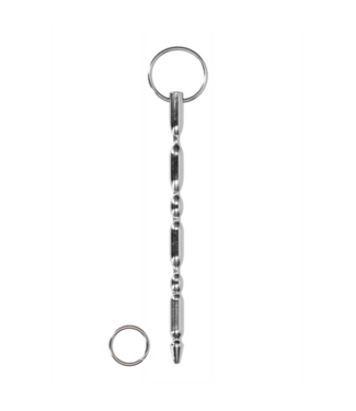 Ouch! by Shots Stainless Steel Ribbed Dilator - 0.4 / 9,5 mm