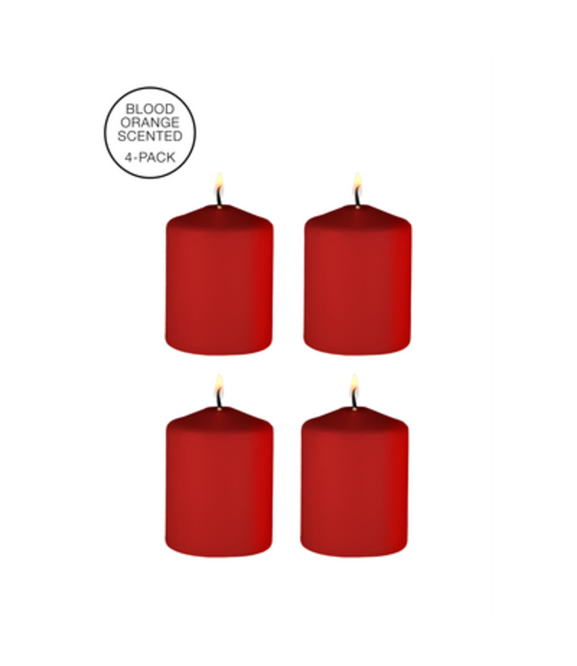 Tease Candles - Sinful - 4 Pieces - Red