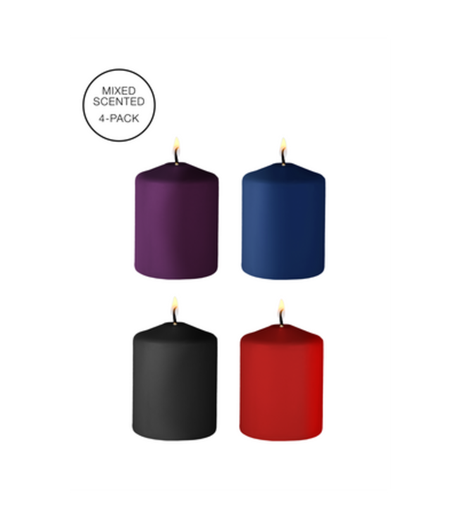 Tease Candles - Mix - 4 Pieces - Multicolor