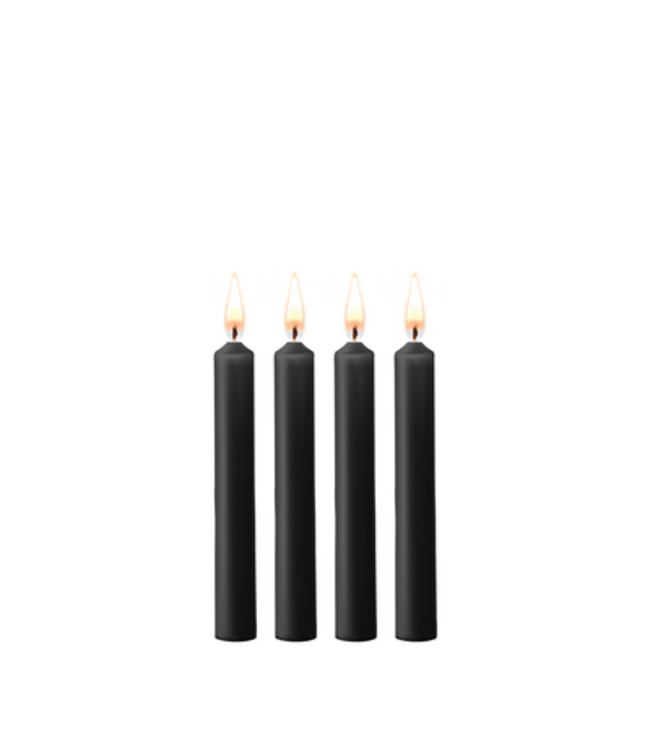 Teasing Wax Candles - 4 Pieces - Black